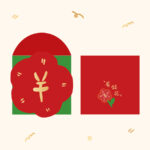 2025 有钱花（触感膜）异形花朵小红包袋批发可爱卡通新年春节压岁百元婚庆利是封