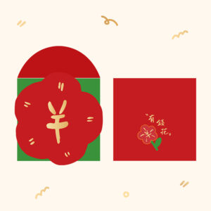 2025 有钱花（触感膜）异形花朵小红包袋批发可爱卡通新年春节压岁百元婚庆利是封